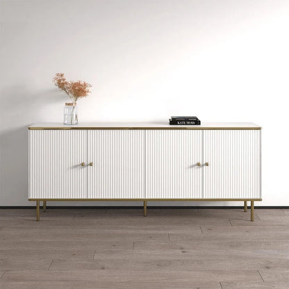 Matte 4-Door Sideboard 72" - Living Room Storage