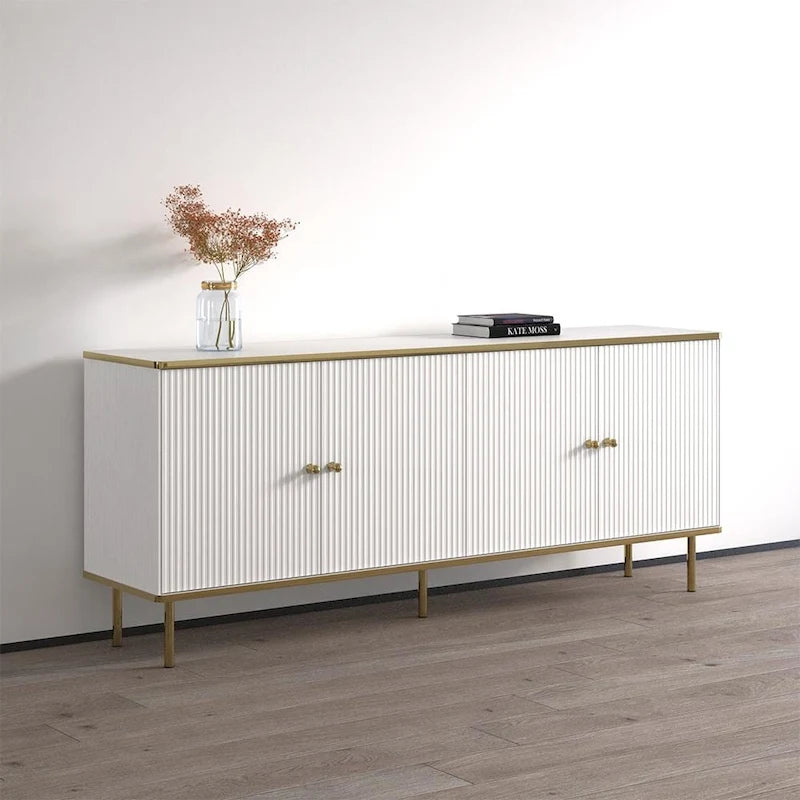 Matte 4-Door Sideboard 72" - Living Room Storage