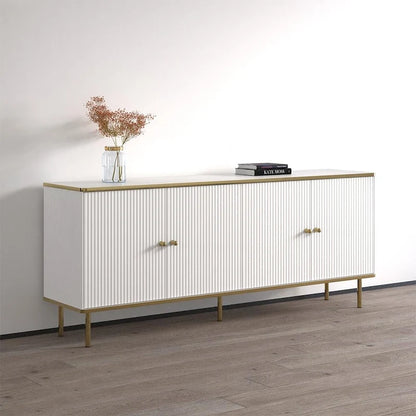 Matte 4-Door Sideboard 72" - Living Room Storage