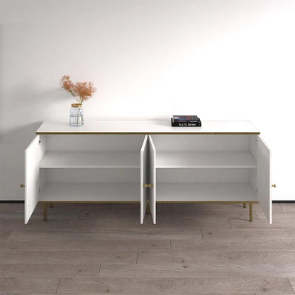 Matte 4-Door Sideboard 72" - Living Room Storage