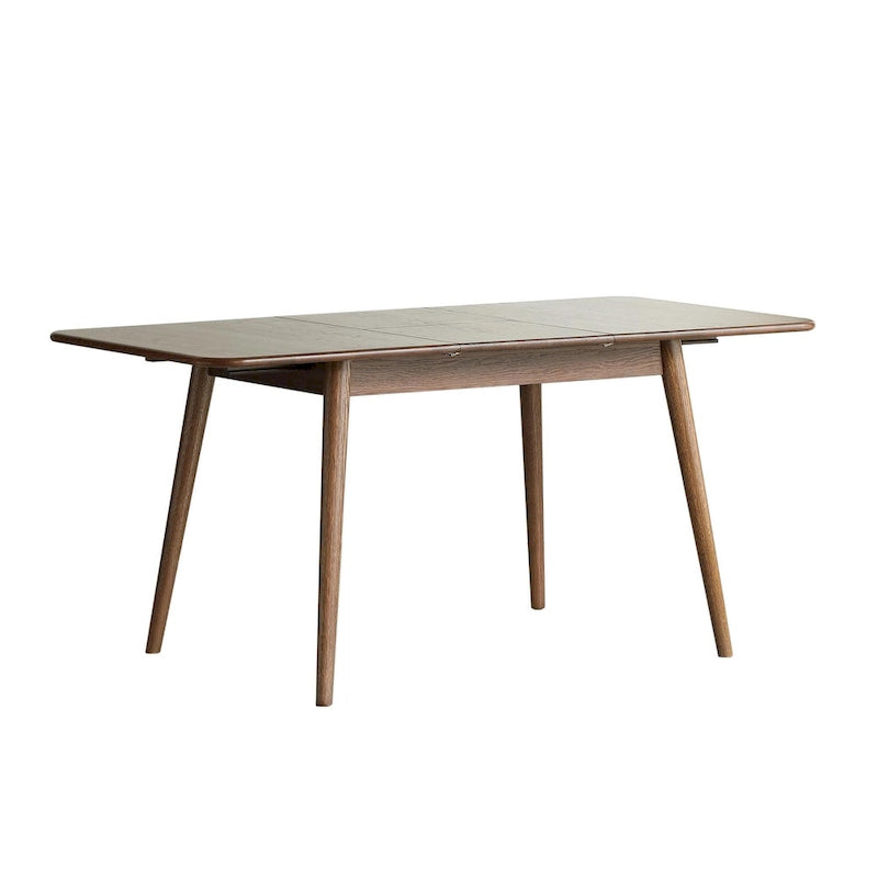 Walnut Solid Oak Wood Extendable Dining Table