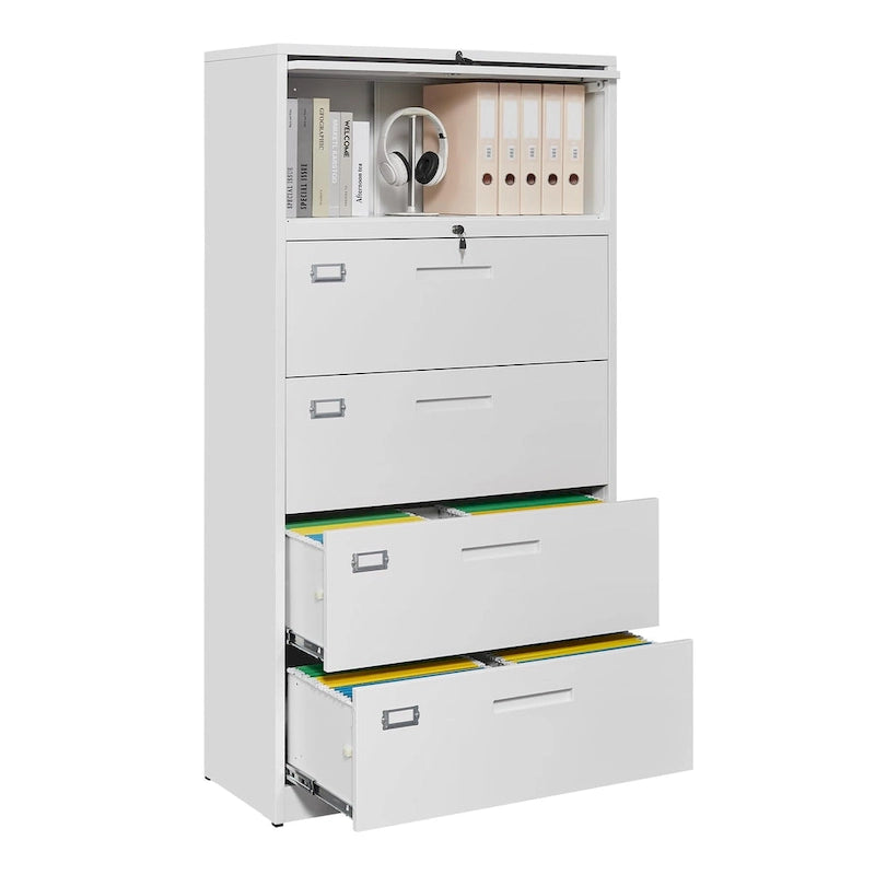 Steel Lateral File Cabinet with Lock