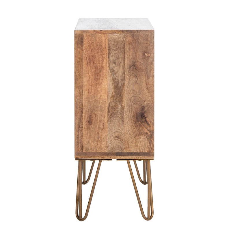 1 Drawer Textured Nightstand