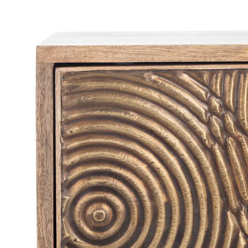 1 Drawer Textured Nightstand
