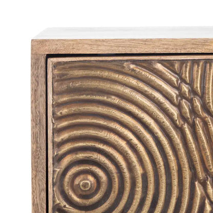 1 Drawer Textured Nightstand