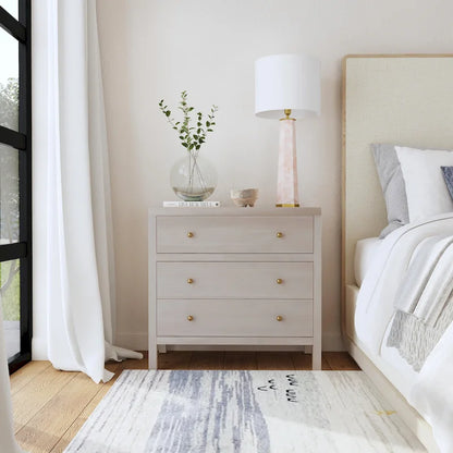 3-Drawer Wood Dresser