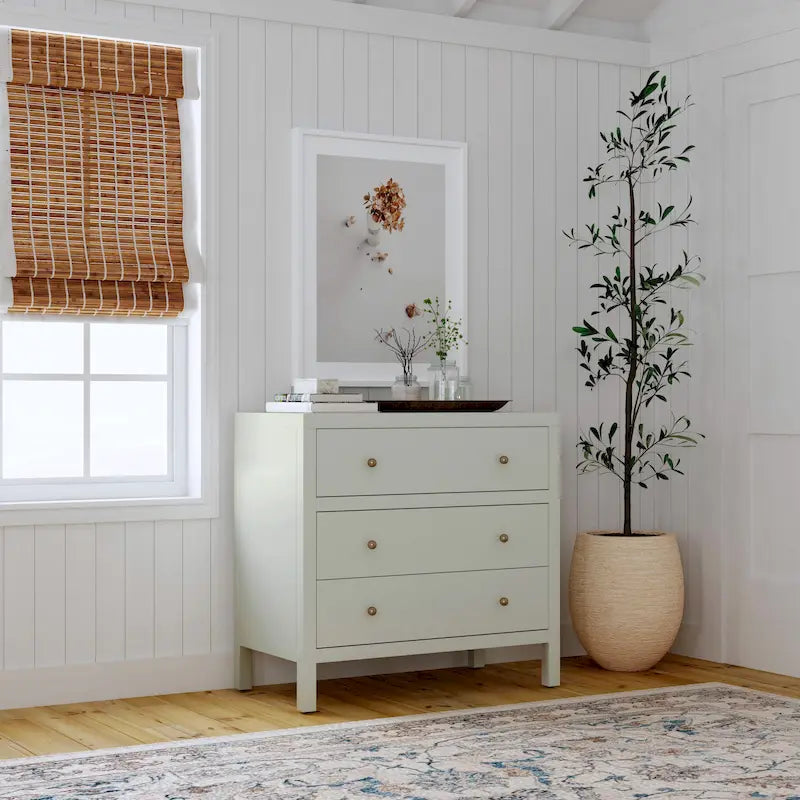 3-Drawer Wood Dresser
