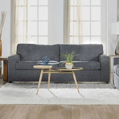 New Classic Furniture Leo Cushion Back Sofa, Made in USA