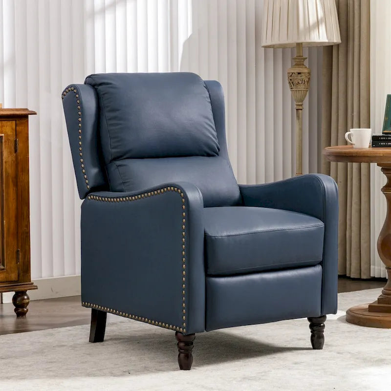 Genuine Leather Recliner Chair Comfortable Chairs for Living Room