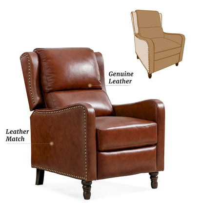 Genuine Leather Recliner Chair Comfortable Chairs for Living Room