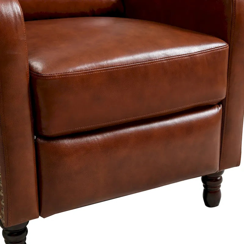 Genuine Leather Recliner Chair Comfortable Chairs for Living Room