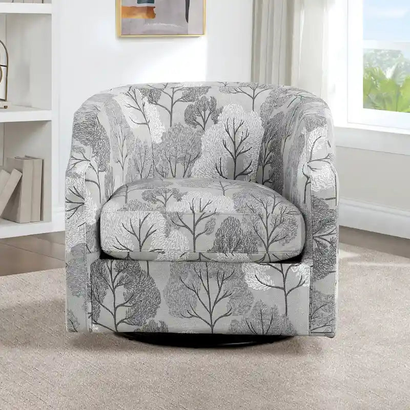 Swivel Glider Barrel Chair