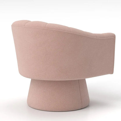 Modern Glam Velvet Upholstered Round Swivel Accent Arm Barrel Chair for Living Room Set of 2