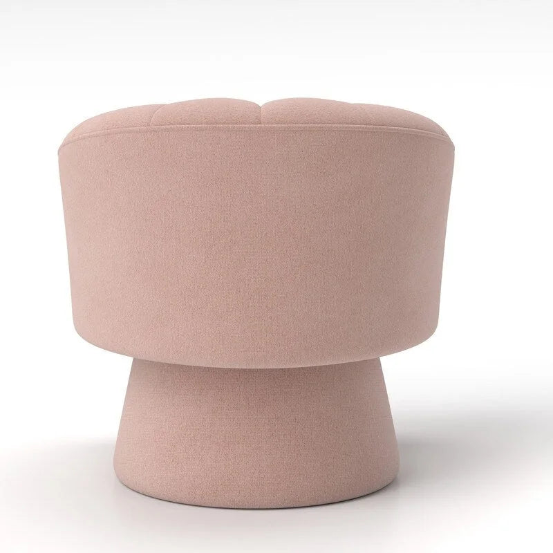 Modern Glam Velvet Upholstered Round Swivel Accent Arm Barrel Chair for Living Room Set of 2