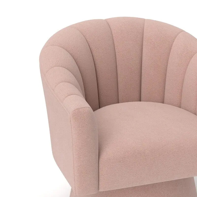 Modern Glam Velvet Upholstered Round Swivel Accent Arm Barrel Chair for Living Room Set of 2