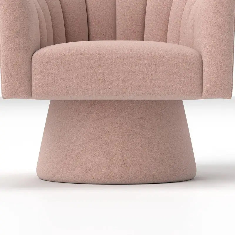 Modern Glam Velvet Upholstered Round Swivel Accent Arm Barrel Chair for Living Room Set of 2