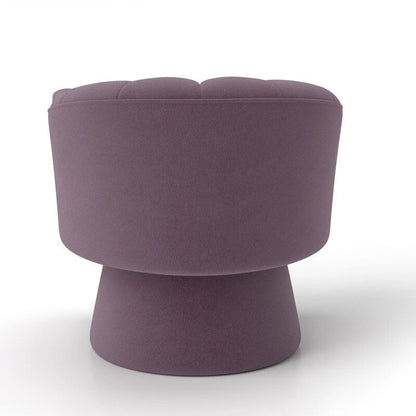Modern Glam Velvet Upholstered Round Swivel Accent Arm Barrel Chair for Living Room Set of 2