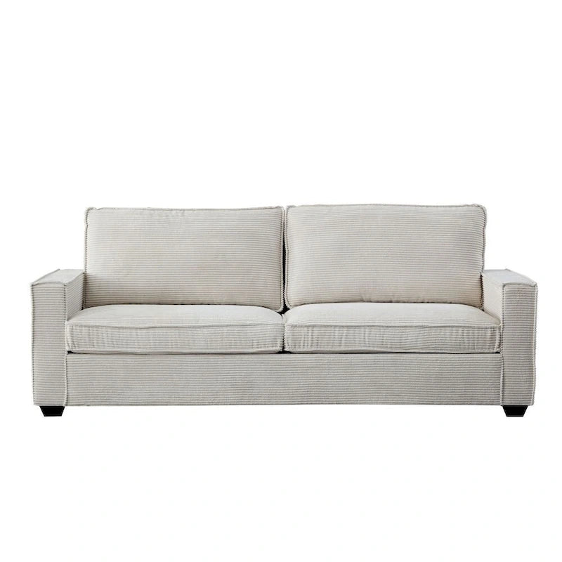 87.4 Inch Modern Design Sofa with Cup Holder and Storage Bags