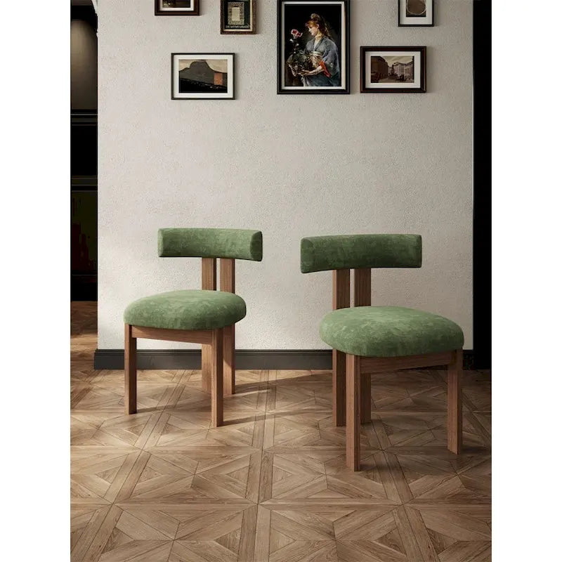 Hazelnut Brown Dining Chair Set - 2 Piece