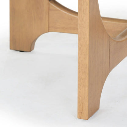 Natural Wood Coffee Table 40x40x18 Inch